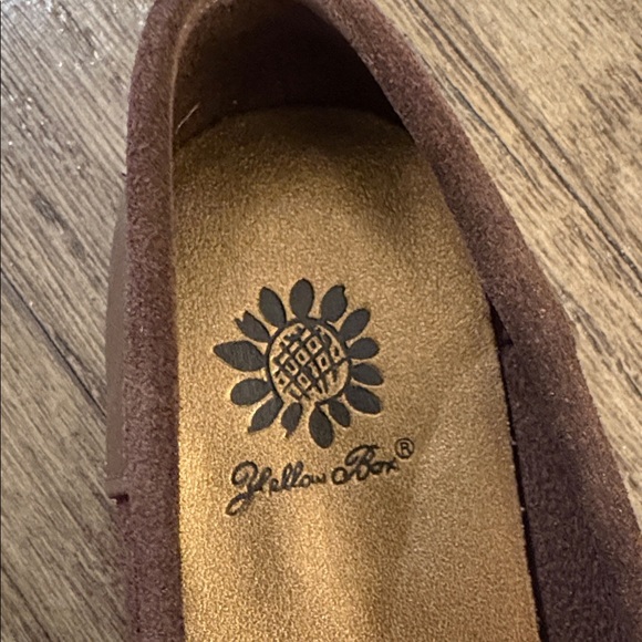 NIB [Yellow Box] Freshman Beaded Slip-On Suede Flats in Brown Women’s 7 - Picture 8 of 11